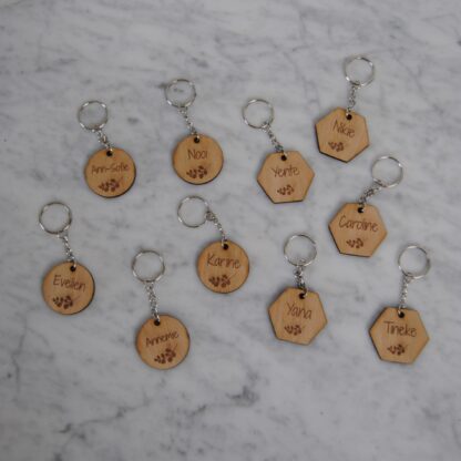 Sleutelhanger op maat - hout