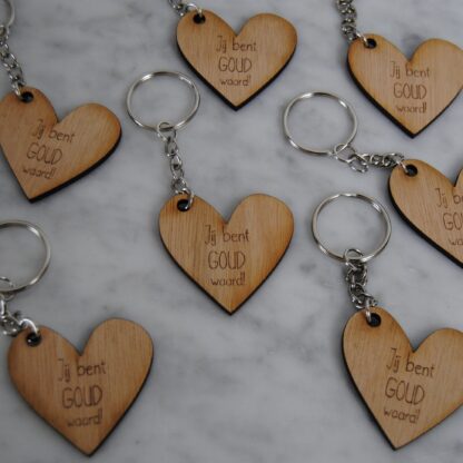 Sleutelhanger op maat - hout