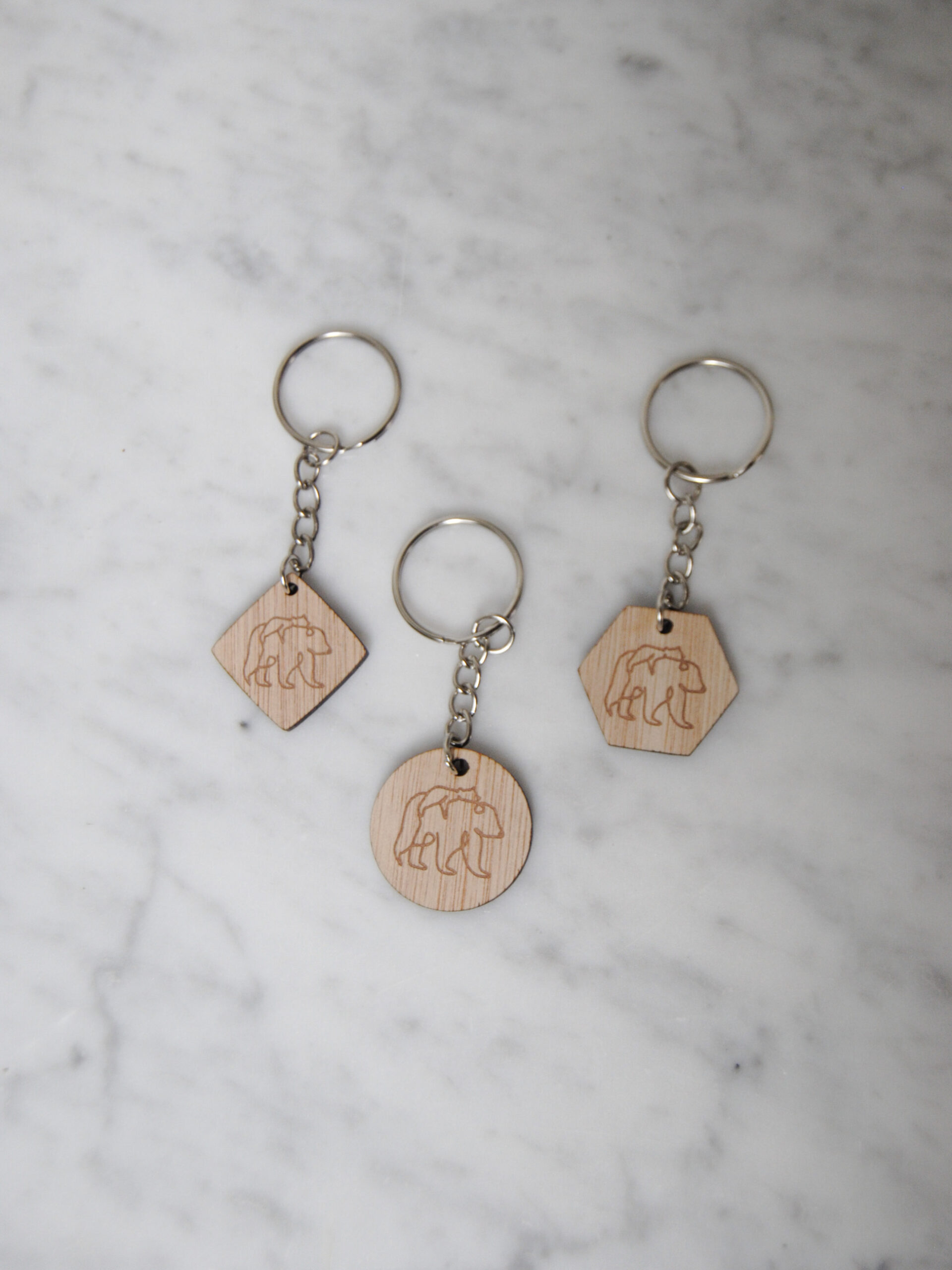 Sleutelhanger - hout