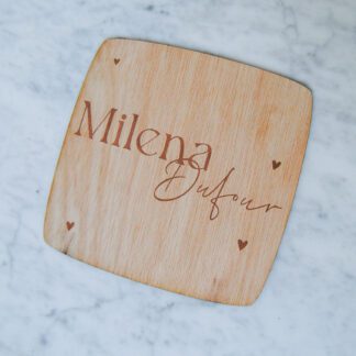 Geboortebord op maat - hout